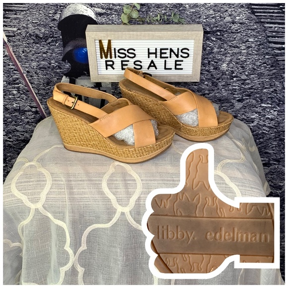 libby. edelman Shoes - FINAL $$$ LIBBY. EDELMAN CANVAS LEATHER WEDGES